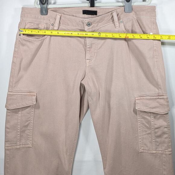 Maurices Edgely Jeans Womens SZ 16 Relaxed Boyfriend Straight Pink Denim - Picture 9 of 14